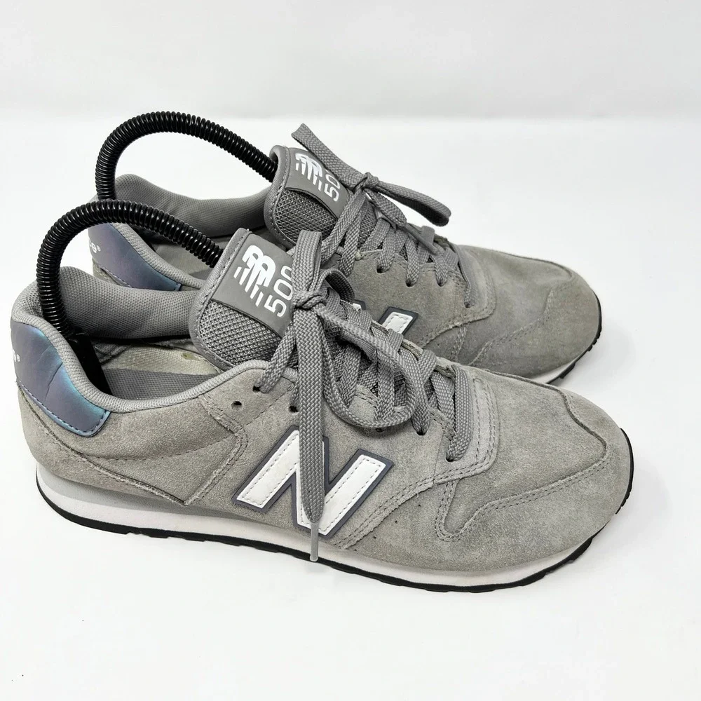 New‎ Balance 500 Womens Size 8.5 Grey Suede Iridescent Sneakers GW500HG1